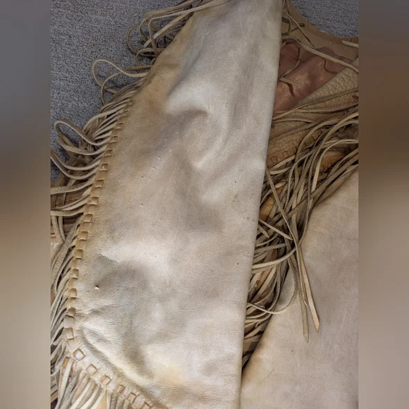 Danier Tan Leather Fringe Jacket - Picture 11 of 16